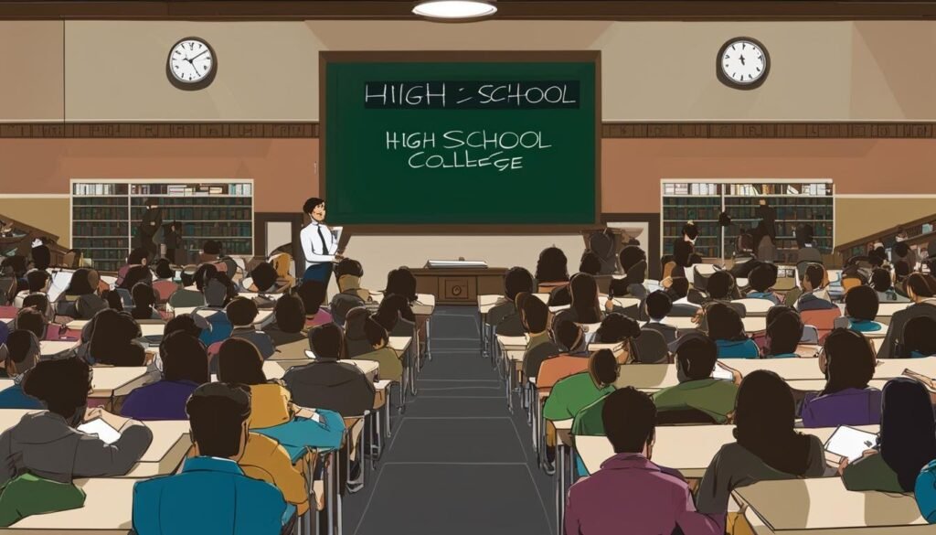 high school vs college life