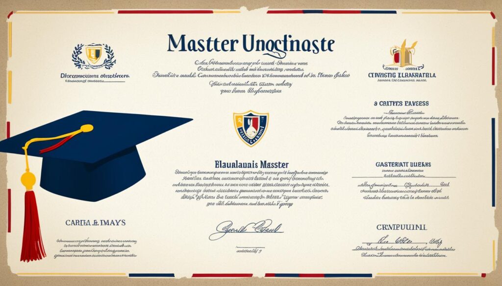 master degree or master's degree in cv
